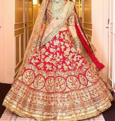 Picture of indian bridal pakistani lehenga choli dress wedding des