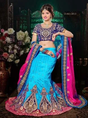Picture of indian party wear women lehenga designer pakistani sari