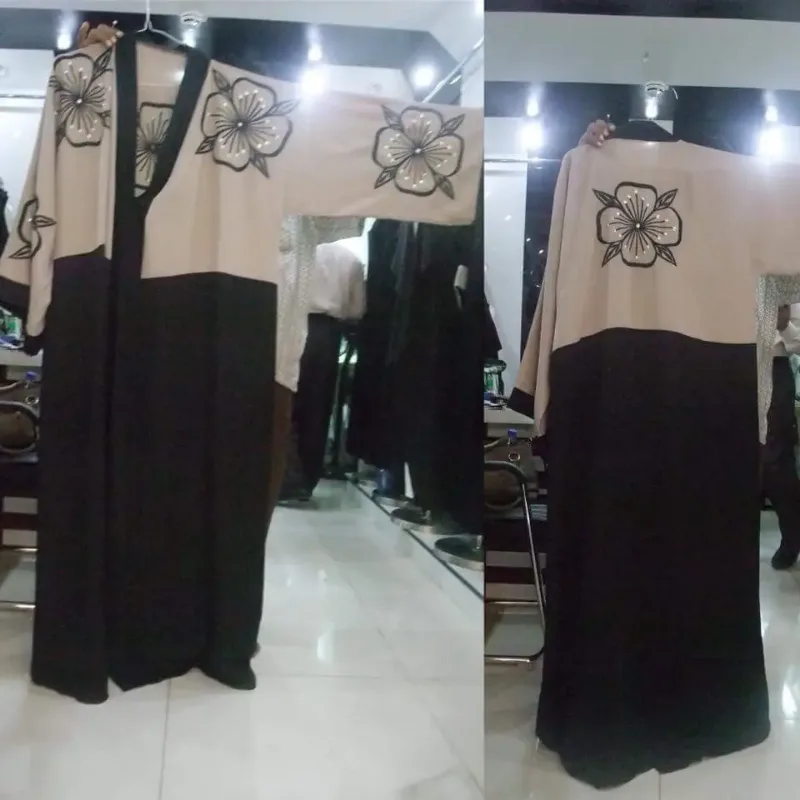 Picture of Radhe Designer Black Georgette Kaftan Dress for Women - F3230