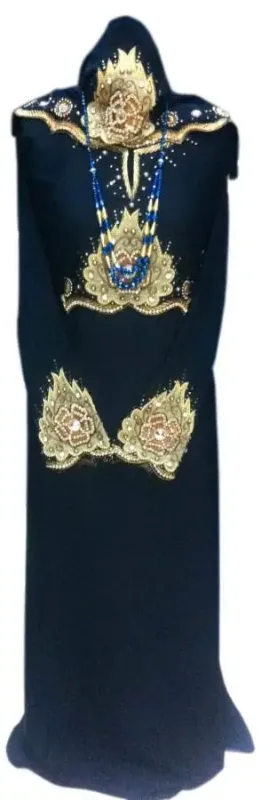 Picture of Radhe Designer Blue Georgette Kaftan Dress for Women - F3704