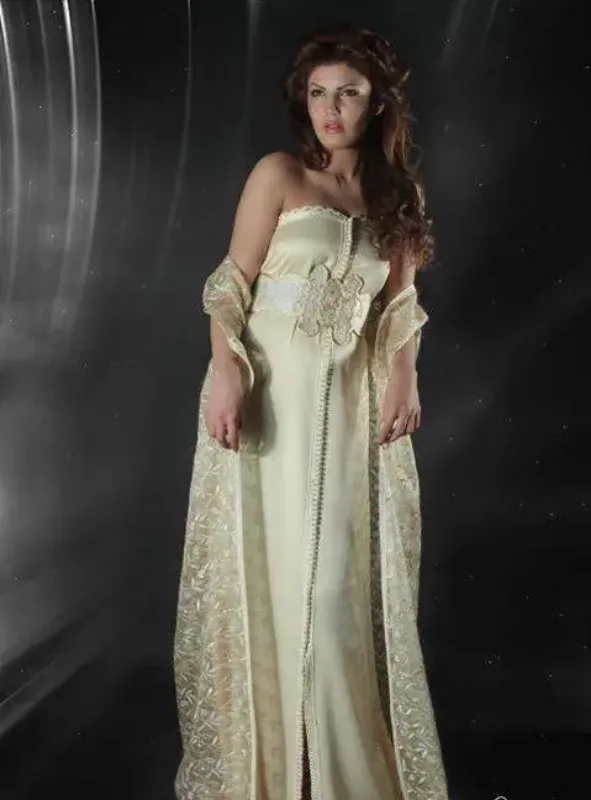 Picture of Yellow Georgette Jilbab Dress Occasion Style for Women