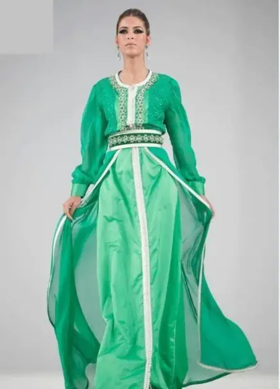 Picture of Bridesmaid Party Wear Multicolor Jilbab Dress for Women Classic Style