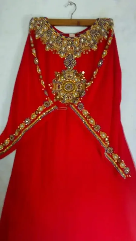 Picture of Radhe Designer Black Georgette Kaftan Dress for Women - F3485
