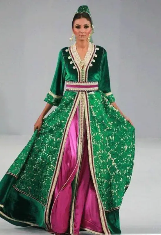 Picture of Bridesmaid Party Wear Multicolor Jilbab Dress for Women Designer Look