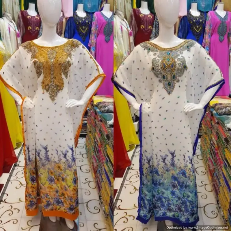 Picture of Radhe Designer Multicolor Georgette Kaftan Dress for Women - F3290