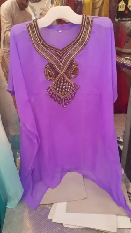 Picture of Radhe Designer Multicolor Georgette Kaftan Dress for Women - F3289
