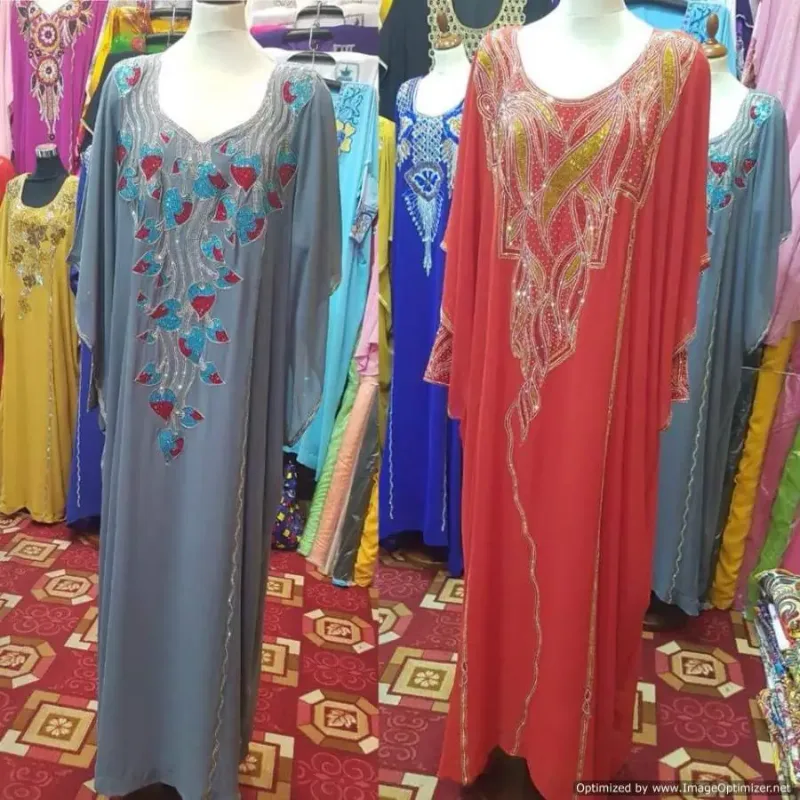 Picture of Radhe Designer Multicolor Georgette Kaftan Dress for Women - F3304