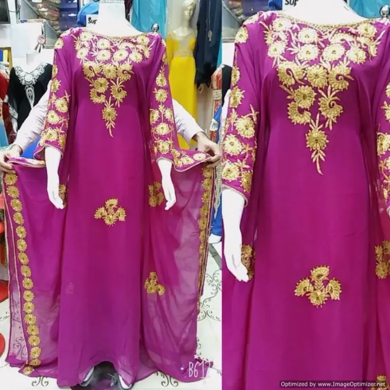 Picture of Radhe Designer Multicolor Georgette Kaftan Dress for Women - F3305