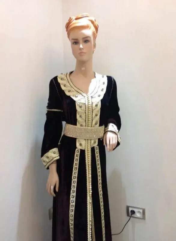 Picture of Multicolor Georgette Jilbab Dress Design 584 for Women