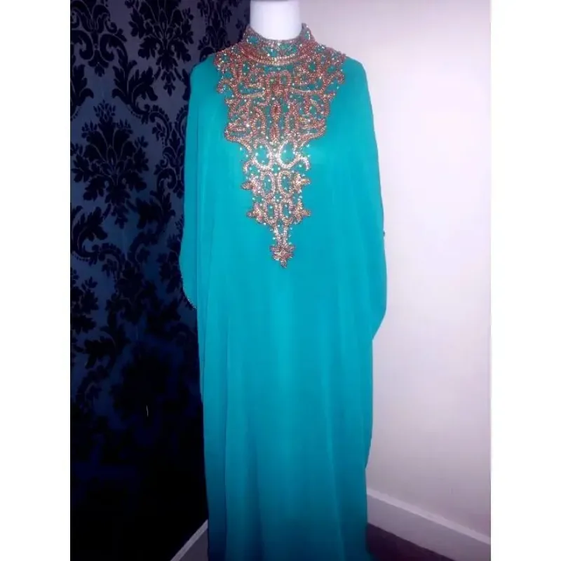 Picture of Multicolor Georgette Jilbab Dress Design 586 for Women