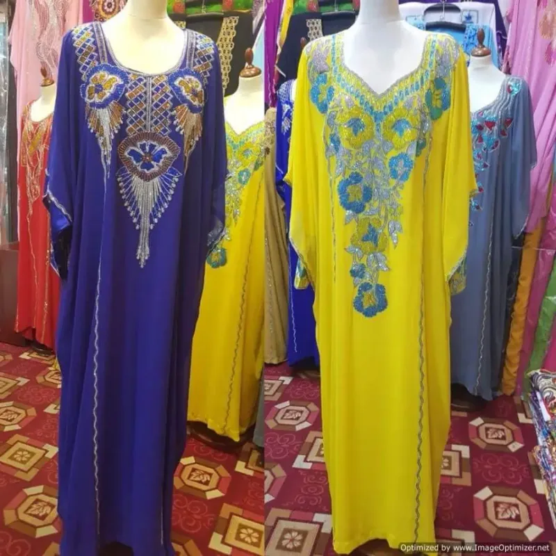 Picture of Radhe Designer Multicolor Georgette Kaftan Dress for Women - F3306