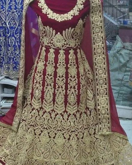 Picture of dress indian bridal wedding lehenga silk pakistani desi