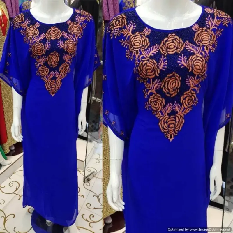 Picture of Radhe Designer Multicolor Georgette Kaftan Dress for Women - F3328