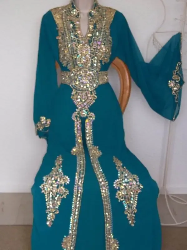 Picture of Multicolor Georgette Jilbab Dress Design 621 for Women