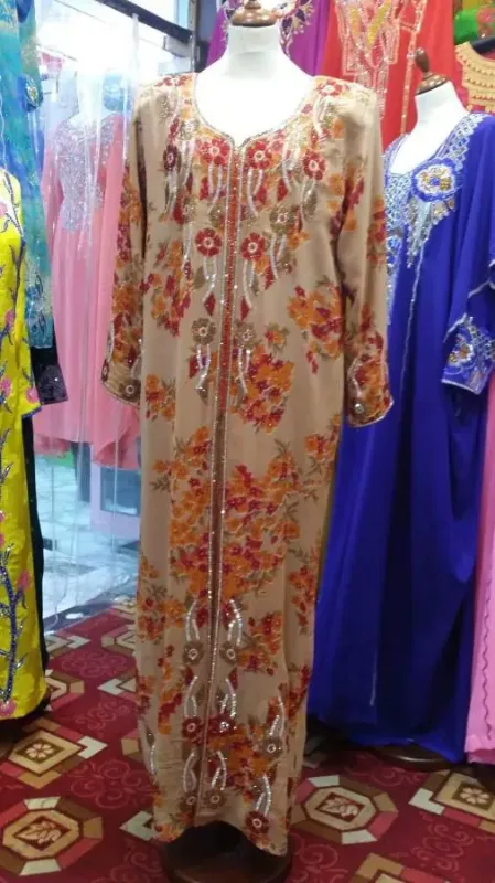 Picture of Radhe Designer Pink Cotton Kaftan Dress for Women - F3365