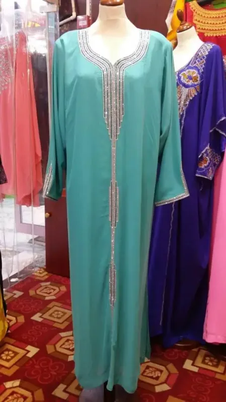 Picture of Radhe Designer Black Georgette Kaftan Dress for Women - F3360