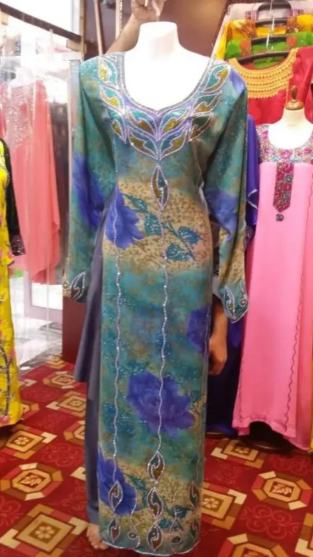 Picture of Radhe Designer Multicolor Georgette Kaftan Dress for Women - F3357