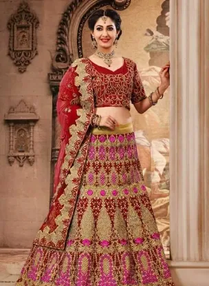 Picture of lehenga choli designer wedding indian bridal bollywood 