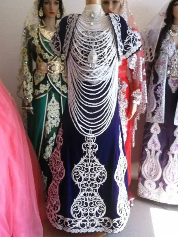 Picture of Black Bridesmaid Party Wear Jilbab Dress for Women Modest Style
