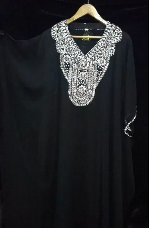 Picture of Blue Bridesmaid Party Wear Jilbab Dress for Women Modern Style