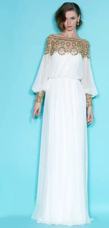 Picture of Black Georgette Jilbab Dress for Women - Bridesmaid Party Wear Elegant Style