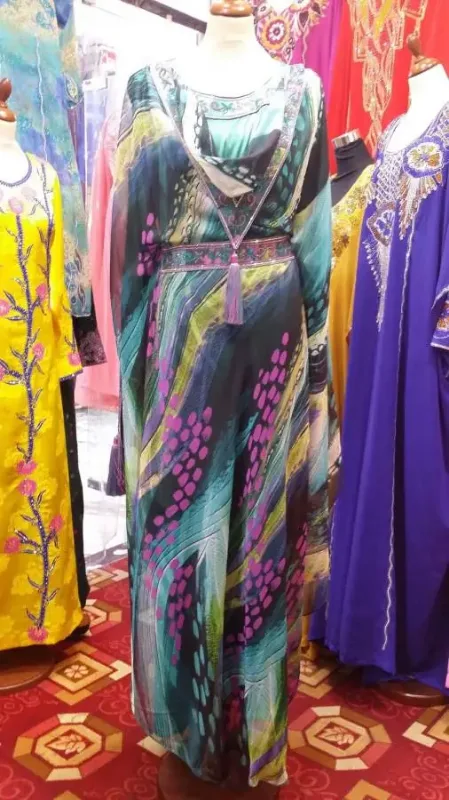 Picture of Radhe Designer Pink Cotton Kaftan Dress for Women - F3382