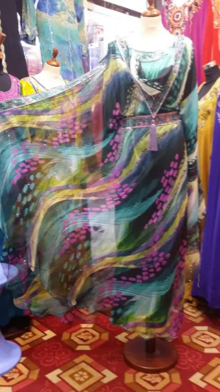 Picture of Radhe Designer Black Georgette Kaftan Dress for Women - F3381