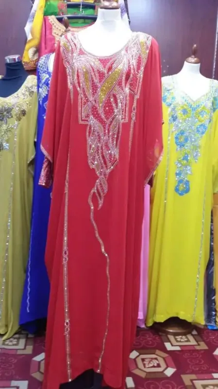 Picture of Radhe Designer Multicolor Georgette Kaftan Dress for Women - F3379