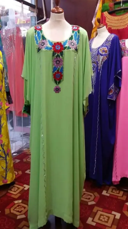 Picture of Radhe Designer Yellow Georgette Kaftan Dress for Women - F3378