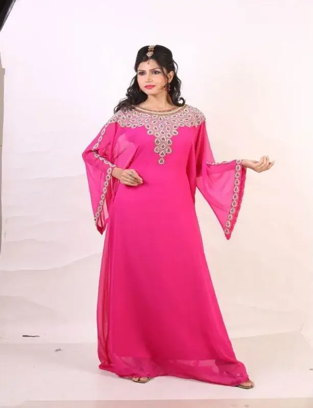 Picture of Multicolor Georgette Jilbab Dress Design 676 for Women