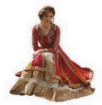 Picture of traditional bollywood partywear designer choli lehenga 