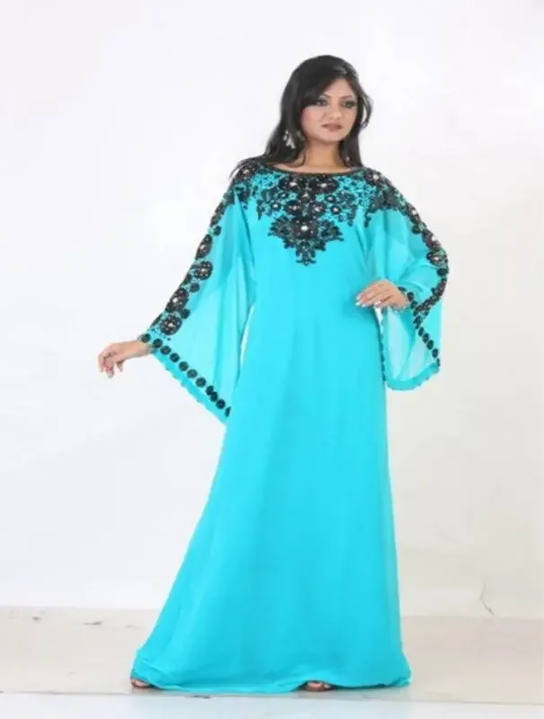 Picture of Multicolor Georgette Jilbab Dress Design 692 for Women