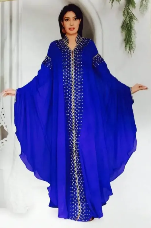 Picture of Radhe Designer Black Georgette Kaftan Dress for Women - F3411