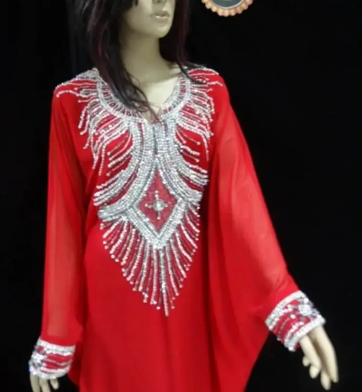 Picture of Multicolor Georgette Jilbab Dress Design 698 for Women