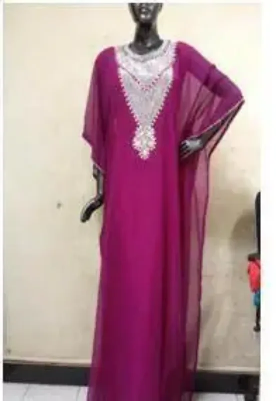 Picture of Multicolor Georgette Jilbab Dress Design 700 for Women