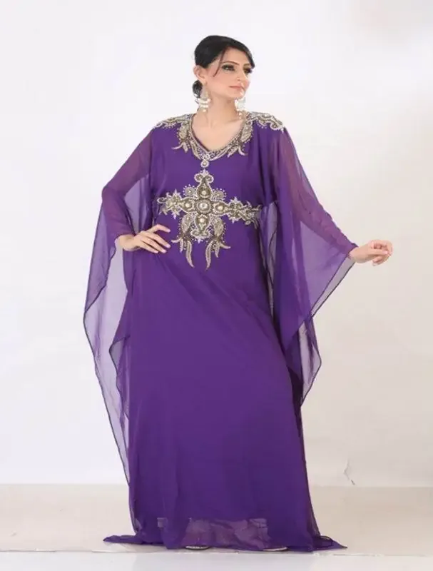 Picture of Multicolor Georgette Jilbab Dress Design 710 for Women