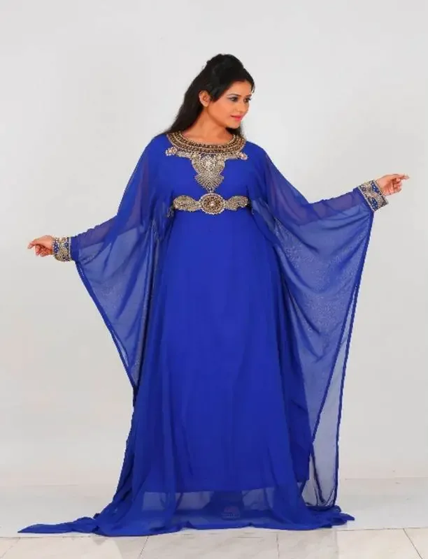 Picture of Red Georgette Jilbab Dress with Bridesmaid Party Wear for Women
