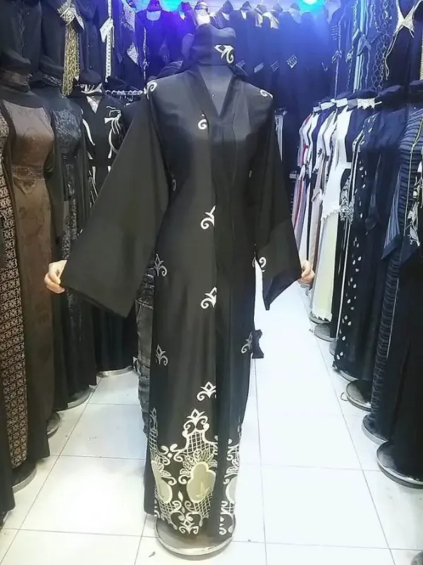 Picture of Radhe Designer White Georgette Kaftan Dress for Women - F3420