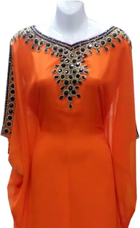 Picture of Multicolor Georgette Jilbab Dress Design 724 for Women