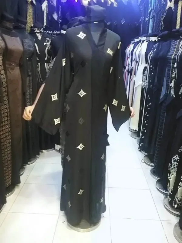 Picture of Radhe Designer Black Georgette Kaftan Dress for Women - F3417