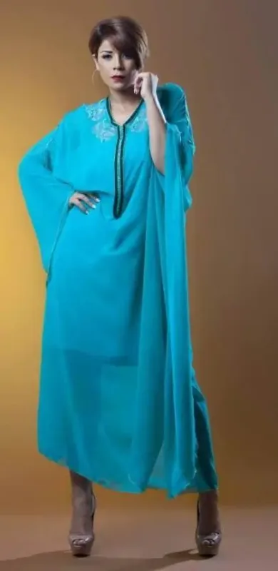 Picture of White Bridesmaid Party Wear Jilbab Dress for Women Modest Style