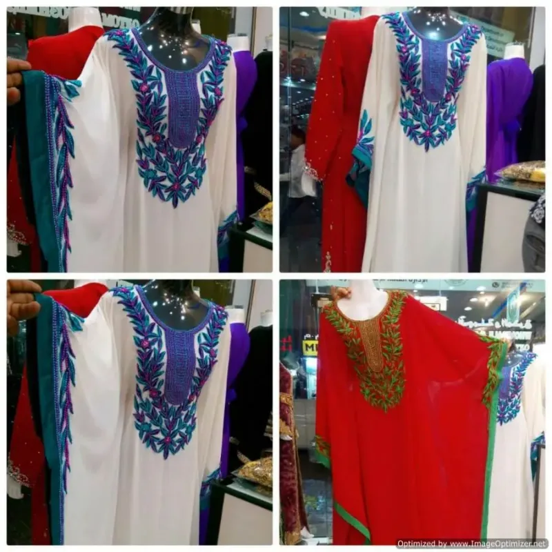 Picture of Radhe Designer Multicolor Georgette Kaftan Dress for Women - F3438