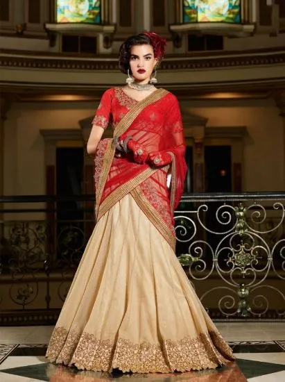 Picture of hand embroidered lehenga indian bollywood wedding desig