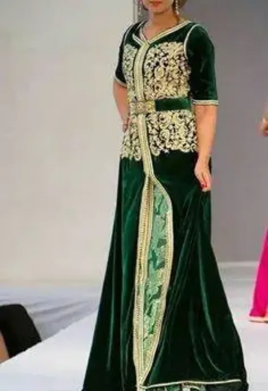 Picture of Radhe Designer White Georgette Kaftan Dress for Women - F8864