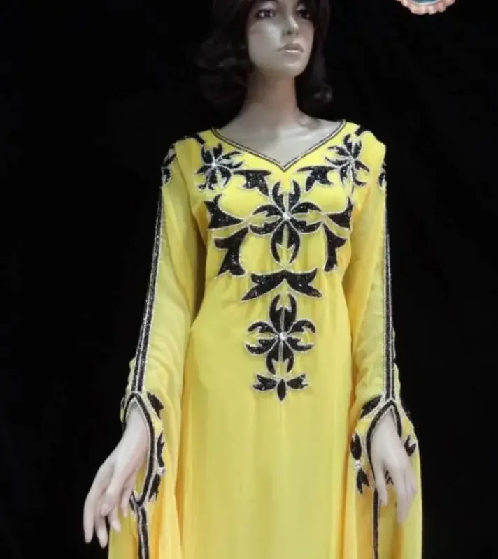 Picture of Radhe Designer Multicolor Georgette Kaftan Dress for Women - F8872