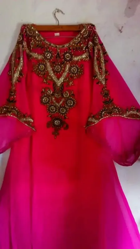 Picture of Radhe Designer Purple Georgette Kaftan Dress for Women - F3487