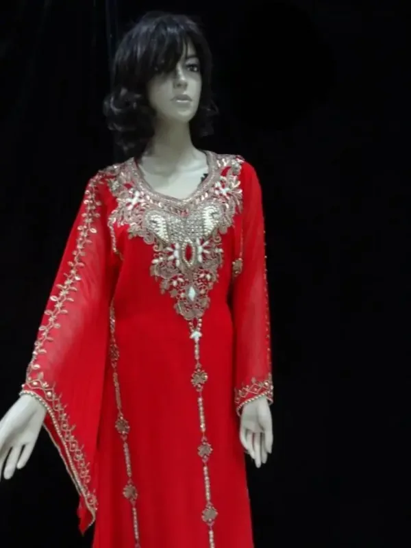 Picture of Radhe Designer Black Georgette Kaftan Dress for Women - F8882