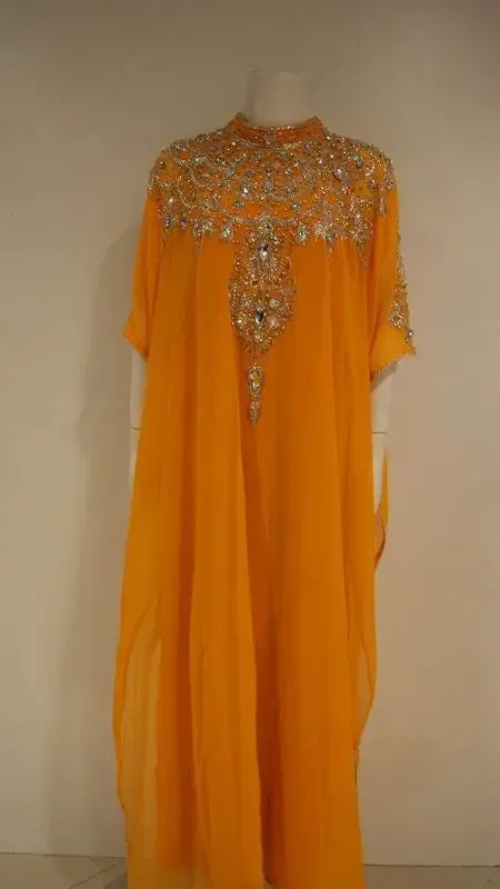 Picture of Radhe Designer White Georgette Kaftan Dress for Women - F8887