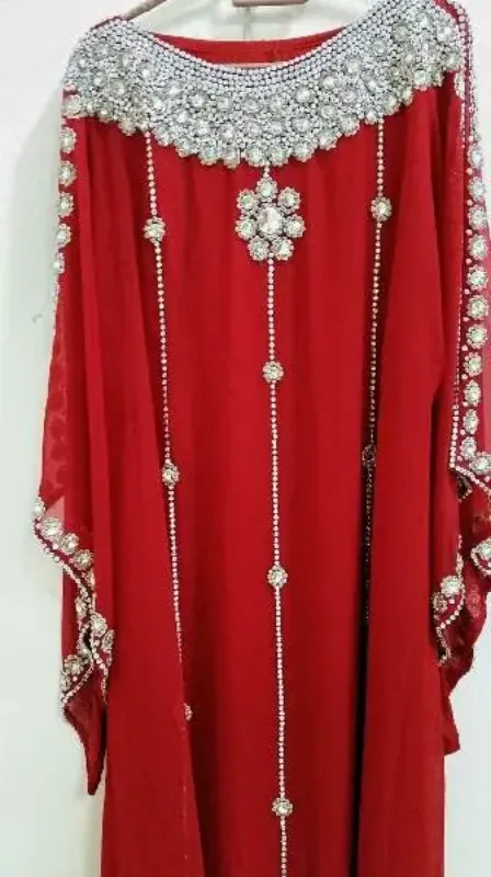 Picture of Radhe Designer Black Georgette Kaftan Dress for Women - F8884