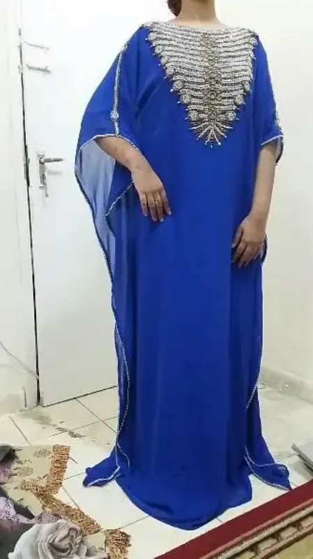 Picture of Radhe Designer Multicolor Georgette Kaftan Dress for Women - F8880